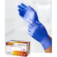 Tronex Blue Nitrile “NEW AGE® ” Chemo-Rated, Powder-Free, Fingertip-Textured Examination Gloves (M) 10 Boxes per Case